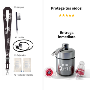 BPM Pro Edition - Protectores de oído para músicos, pilotos y entornos muy ruidosos 27dB SNR